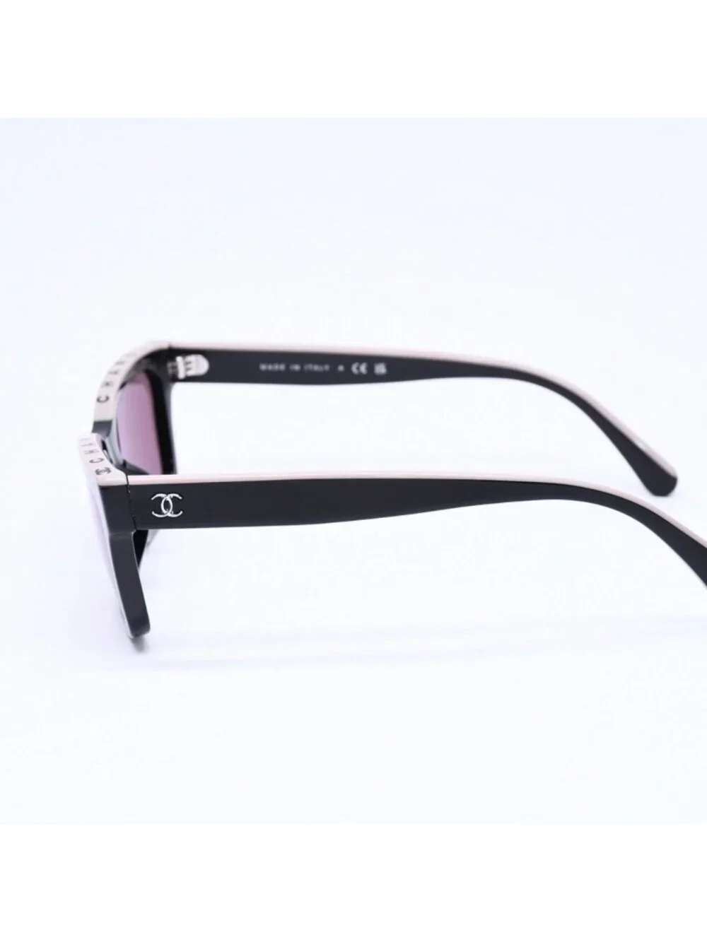 Chanel Sunglasses Eyewear CC Logo Black Greige